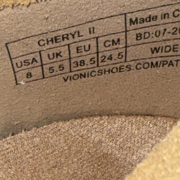 Vionic Cheryl II Sand Slip-On Suede Loafers, Women's Size 8 Wide - Picture 10 of 11